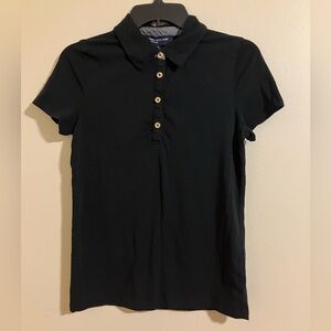 Jones New York Signature Black Collared Dress Shirt 82325